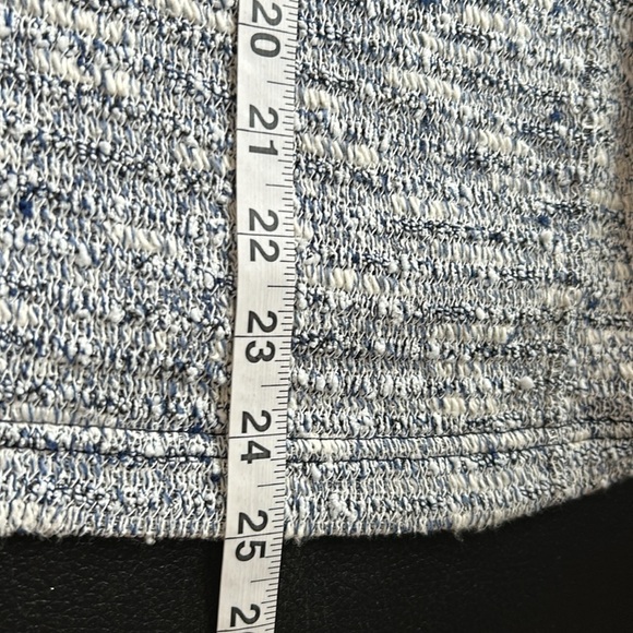 Daily Practice by Anthropologie Pullover Back Cut Out Sweater Navy White M NEW - Picture 16 of 16